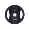 Muscle Power Olympische Halterschijf met Handgrepen - Rubber - 10 kg