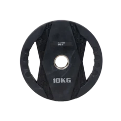Muscle Power Olympische Halterschijf met Handgrepen - Rubber - 10 kg