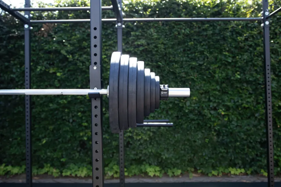 Muscle Power Olympische Halterschijf met Handgrepen - Rubber - 1,25 kg