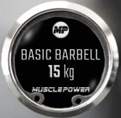 Muscle Power Olympische Halterstang - Chroom - 183 cm - 14,5 kg