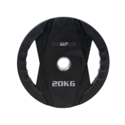 Muscle Power Olympische Halterschijf met Handgrepen - Rubber - 20 kg