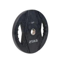 Muscle Power Olympische Halterschijf met Handgrepen - Rubber - 25 kg
