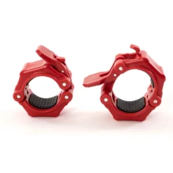 Muscle Power Olympische Quick Lock Collar Set - Rood