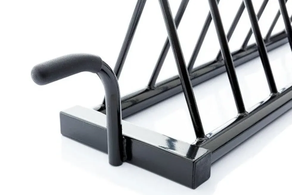 Muscle Power Opbergrek - voor 8 Bumper Plates - Zwart - Schijvenstandaard