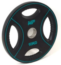 Muscle Power PU 4-Grip Halterschijf - 50 mm - 10 kg