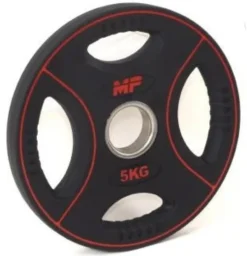 Muscle Power PU 4-Grip Halterschijf - 50 mm - 5 kg