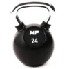 Muscle Power Rubberen Kettlebell - Zwart - 24 kg