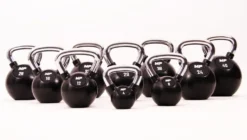 Muscle Power Rubberen Kettlebell - Zwart - 12 kg