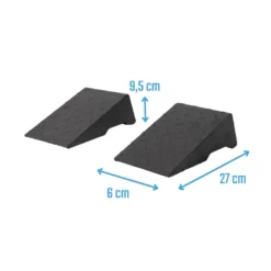 Muscle Power Squat Wedge Block - Set van 2 - Staal
