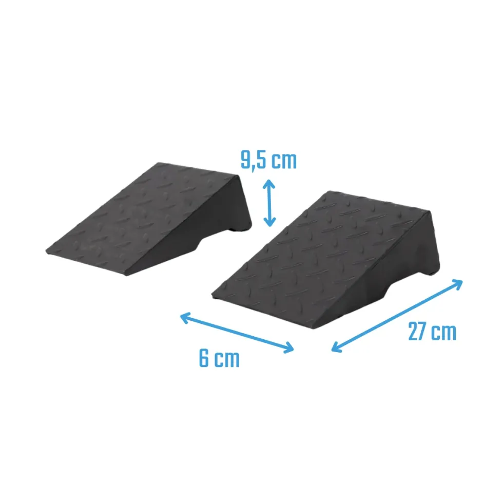 Muscle Power Squat Wedge Block - Set van 2 - Staal