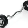Muscle Power Vaste Curl Halterstang Rubber - 30 kg
