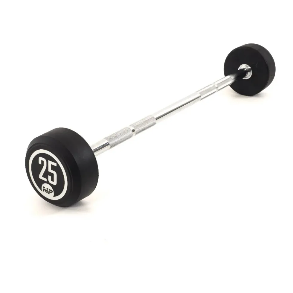 Muscle Power Vaste Halterstang Rubber - 25 kg