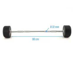 Muscle Power Vaste Halterstang Rubber - 30 kg
