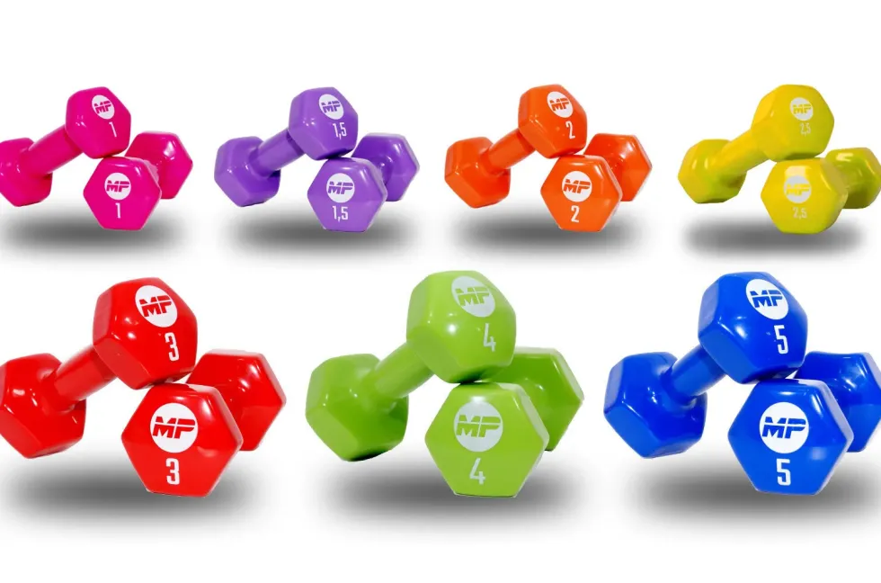Muscle Power Vinyl Dumbbells - Set van 2