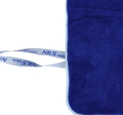 NILS Aqua Microvezel Badstof Handdoek - Donkerblauw - 160 x 80 cm
