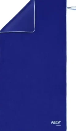 NILS Aqua Microvezel Badstof Handdoek - Donkerblauw - 160 x 80 cm
