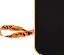 NILS Aqua Microvezel Handdoek - Zwart/Oranje - 180 x 100 cm