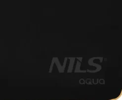 NILS Aqua Microvezel Handdoek - Zwart/Oranje - 180 x 100 cm