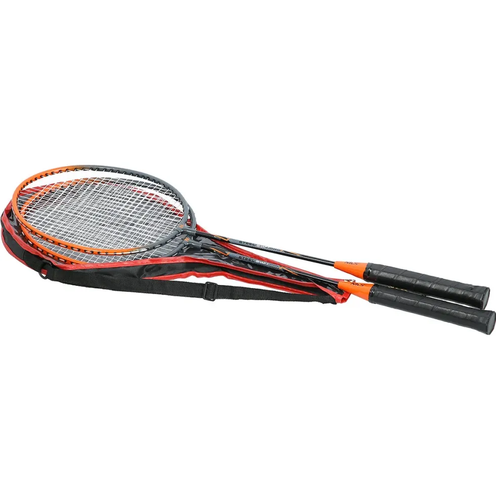 NILS Badminton Set - 2 Rackets en Opberghoes