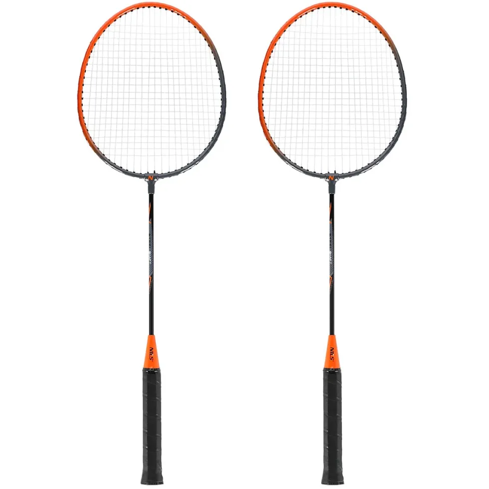 NILS Badminton Set - 2 Rackets en Opberghoes