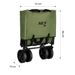 NILS Camp Opvouwbare Bolderkar - Groen - 150L