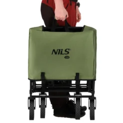 NILS Camp Opvouwbare Bolderkar - Groen - 150L