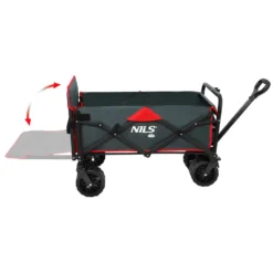 NILS Camp Opvouwbare Bolderkar - Antraciet - 160L