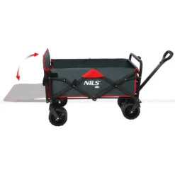 NILS Camp Opvouwbare Bolderkar - Antraciet - 160L