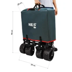 NILS Camp Opvouwbare Bolderkar - Antraciet - 160L