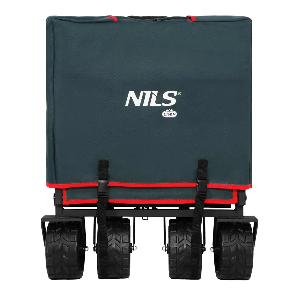 NILS Camp Opvouwbare Bolderkar - Antraciet - 160L