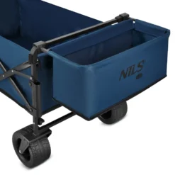 NILS Camp Opvouwbare Bolderkar - Blauw - 120L