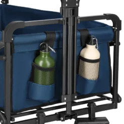 NILS Camp Opvouwbare Bolderkar - Blauw - 120L