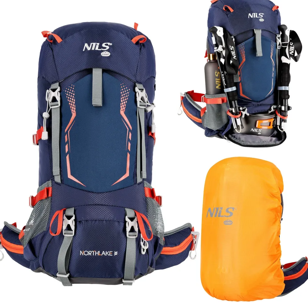 NILS Camp Rugzak Northlake - Donkerblauw - 30L + 10L