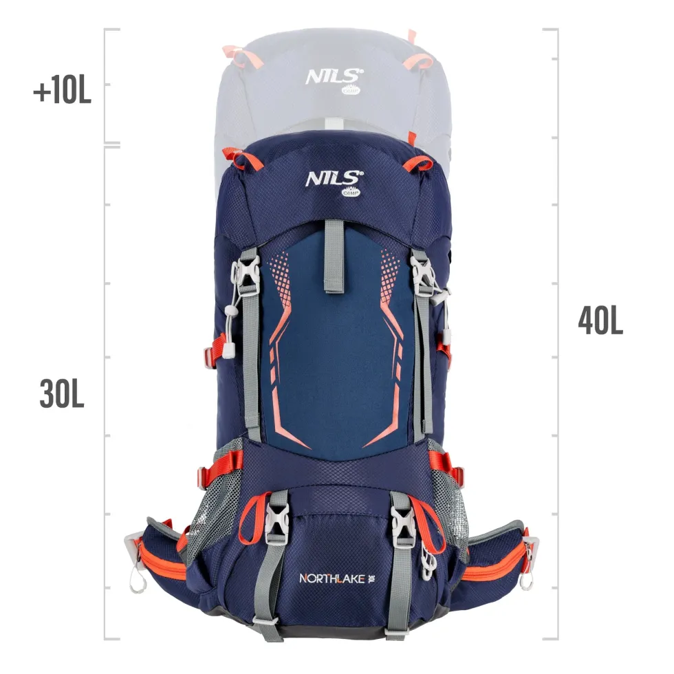 NILS Camp Rugzak Northlake - Donkerblauw - 30L + 10L