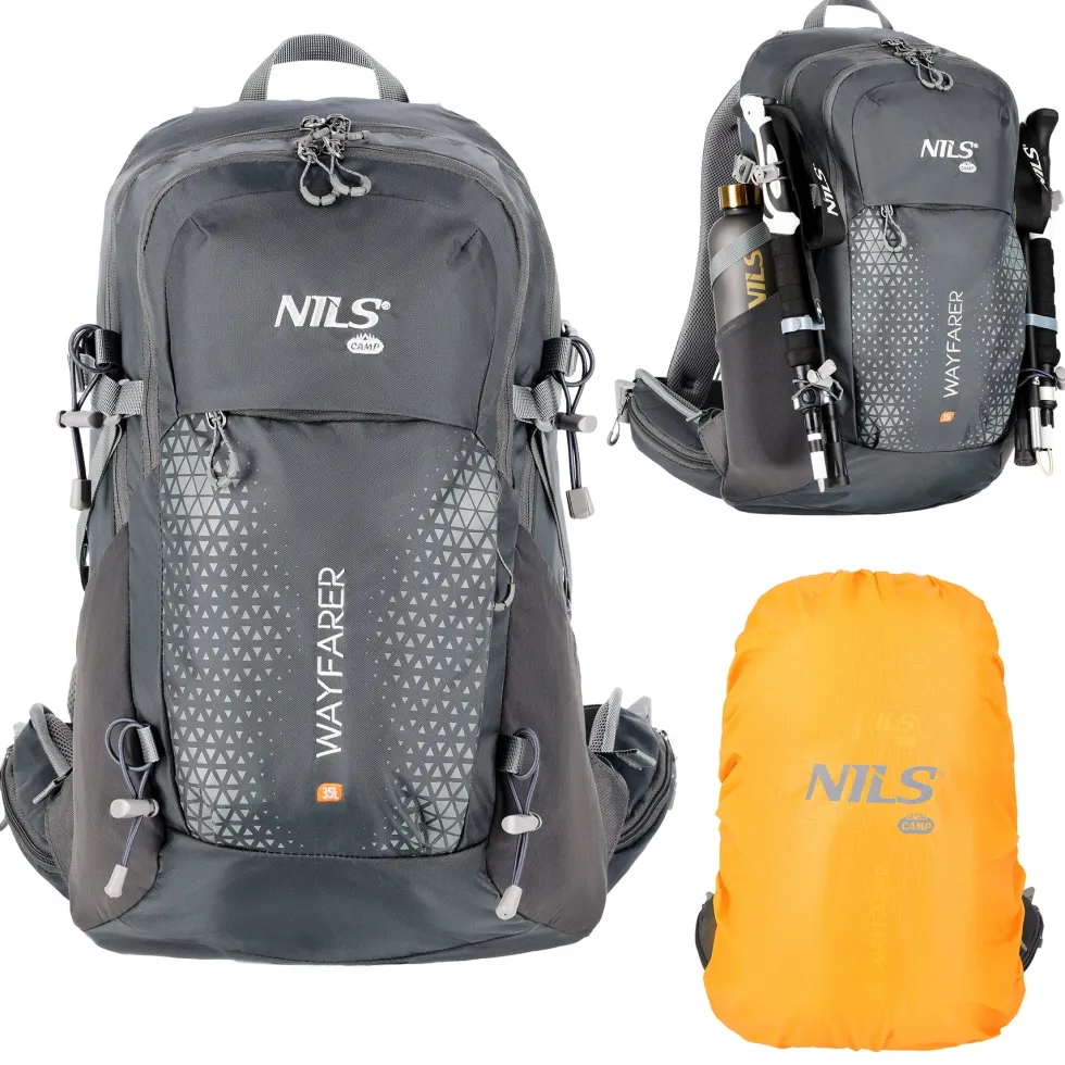 NILS Camp Rugzak Wayfarer - Grijs - 35L