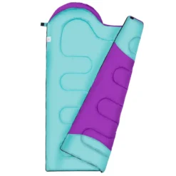 NILS Camp Slaapzak - Paars/Turquoise - Maat M