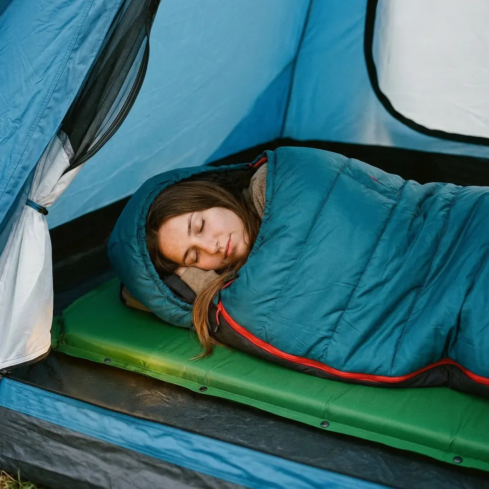 NILS Camp Zelfopblazende Slaapmat - Groen
