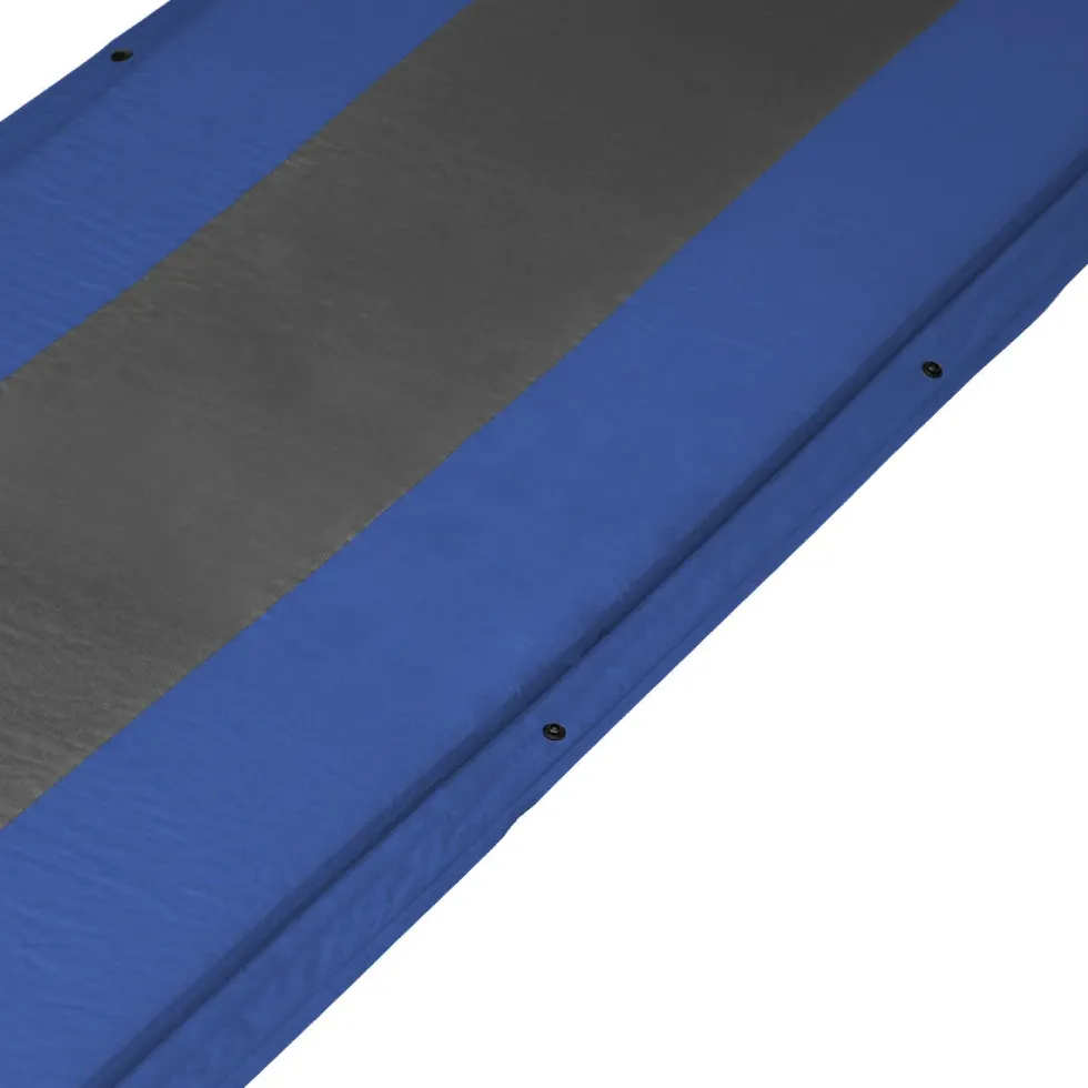 NILS Camp Zelfopblazende Slaapmat met Kussen - Blauw/Grijs