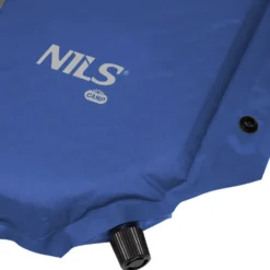 NILS Camp Zelfopblazende Slaapmat met Kussen - Blauw/Grijs