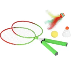 NILS Junior Badminton Set - 2 Rackets en Shuttles