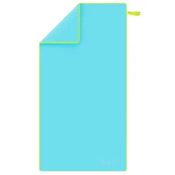 NILS Microvezel Handdoek - Blauw/Groen - 140 x 70 cm