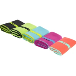 NILS Microvezel Handdoek - Roze/Blauw - 140 x 70 cm