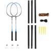 NILS Steeltec Badmintonset - Complete Set - Blauw/Zwart
