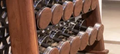 Nohrd Dumbbellset van 36 - Incl. Opbergrek - Walnoot