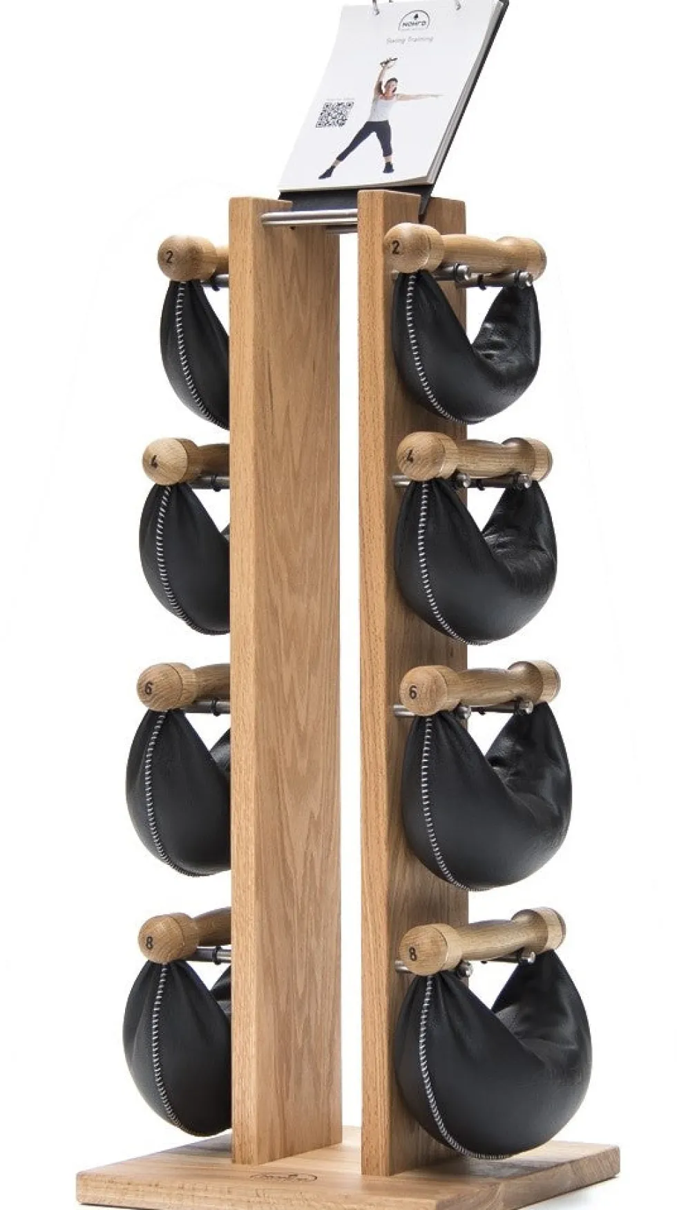 Nohrd Swing Bell Toren Set - Eiken - 2-4-6-8 kg