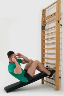 Nohrd WallBar Schuine Trainingsbank voor Wallbar - Zwart Leer