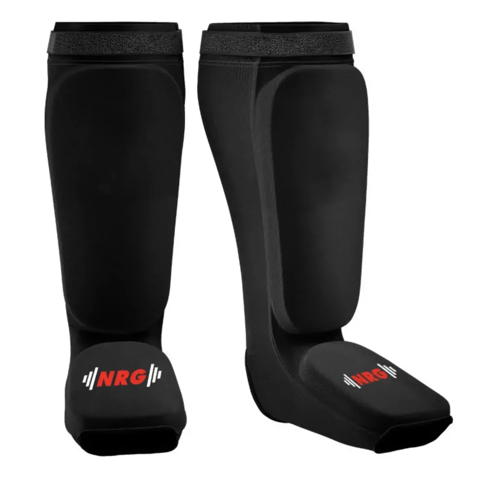 NRG Fitness SIBB Scheenbeschermers Shin & Instep - Zwart