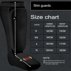 NRG Fitness SIBB Scheenbeschermers Shin & Instep - Zwart