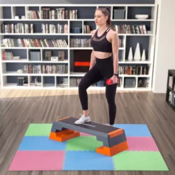 One Fitness Puzzelmat - Set van 9 - 10 mm - Multi