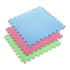 One Fitness Puzzelmat - Set van 9 - 10 mm - Multi